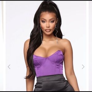 Purple corset top